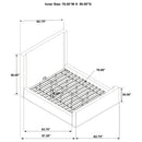 Nala Wingback Platform Bed - Michael's Discount Furniture