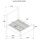 Nala Wingback Platform Bed - Michael's Discount Furniture