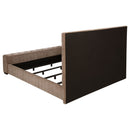 Senna Panel Bed with Bluetooth Speaker and Flame Visualizer - Michael's Discount Furniture