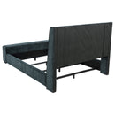 Preston Wingback Bed with Flame Visualizer and Bluetooth Speaker - Michael's Discount Furniture