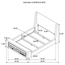 Preston Wingback Bed with Flame Visualizer and Bluetooth Speaker - Michael's Discount Furniture