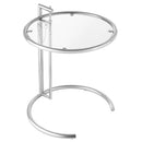 Eileen Gray Chrome Stainless Steel End Table