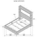 Tisdall Wingback Bed with Flame Visualizer - Michael's Discount Furniture