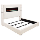 Tisdall Wingback Bed with Flame Visualizer - Michael's Discount Furniture