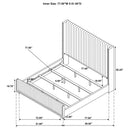 Natasha Wingback Bed - Michael's Discount Furniture