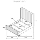 Natasha Wingback Bed - Michael's Discount Furniture