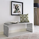 Pipe 47" Stainless Steel Bench