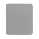 Avril Chairside Table with Power/USB in Silver
