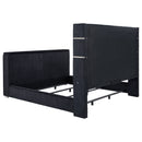 Tisdall Wingback TV Bed with Flame Visualizer - Michael's Discount Furniture