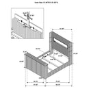 Tisdall Wingback TV Bed with Flame Visualizer - Michael's Discount Furniture