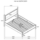 Mason Panel Platform Bed - Michael's Discount Furniture