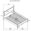 Mason Panel Platform Bed - Michael's Discount Furniture