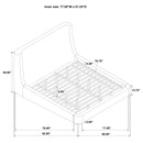 Rennes Wingback Platform Bed - Michael's Discount Furniture