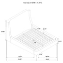 Rennes Wingback Platform Bed - Michael's Discount Furniture