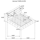 Dreux Panel Platform Bed - Michael's Discount Furniture