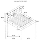 Dreux Panel Platform Bed - Michael's Discount Furniture