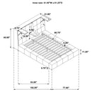 Dreux Panel Platform Bed - Michael's Discount Furniture