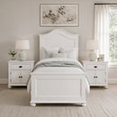 Kona Bedroom Set with 2 Nightstands in White