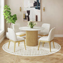 Sylvie Dining Side Chair with White Fabric (2 Per Carton)