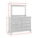 Montrose Dresser and Mirror Set in Espresso & Brown