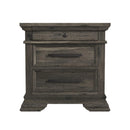 Park Ridge 3-Drawer Nightstand in Charcoal
