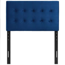 Emily Twin Biscuit Tufted Performance Velvet Headboard