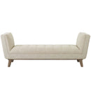 Haven Tufted Button Upholstered Fabric Accent Bench