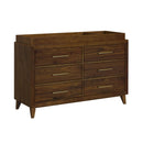 Malia Dresser and Topper in Walnut