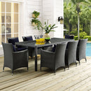Sojourn 9 Piece Outdoor Patio Sunbrella� Dining Set