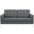 Loft Upholstered Fabric Loveseat