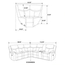 Sycamore Power Reclining Sectional Sofa