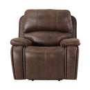 Atlantis Power Motion Recliner with Power Head Recliner in Heritage Brown