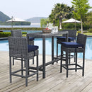 Summon 5 Piece Outdoor Patio Sunbrella� Pub Set