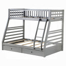 Jason Twin-Full Bunk Bed With Storage - Michael's Discount Furniture