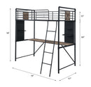 Twin Loft Bed w/Desk