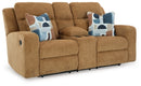 Kanlow Reclining Loveseat with Console - Michael's Discount Furniture
