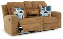 Kanlow Reclining Loveseat with Console - Michael's Discount Furniture