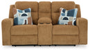 Kanlow Reclining Loveseat with Console - Michael's Discount Furniture