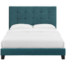 Melanie Twin Tufted Button Upholstered Performance Velvet Platform Bed