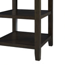 Amherst Counter Height 5PC Dining Set-Table and Four Faux Leather Side Chairs in Walnut