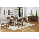 Glinda Dining Set in Brown