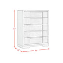 Kelis 5-Drawer Chest in Grey