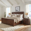 Jax Platform Storage Bedroom Set in Cherry