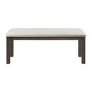 Grady 6PC Dining Set (72" Table + 4 Chairs + Bench) in Brown