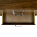 Malibu Bedroom Set with 2 Nightstands in Walnut