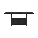Transcend Counter Table with 20" Leaf in Charcoal