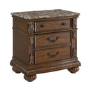 Cadenza Nightstand with USB-C in Brown