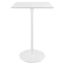 Lippa 28" Square Wood Top Bar Table