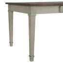 Farmington Dining Set in Medium Brown and Washed Stone
