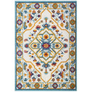 Reflect Freesia Distressed Floral Persian Medallion 8x10 Indoor and Outdoor Area Rug